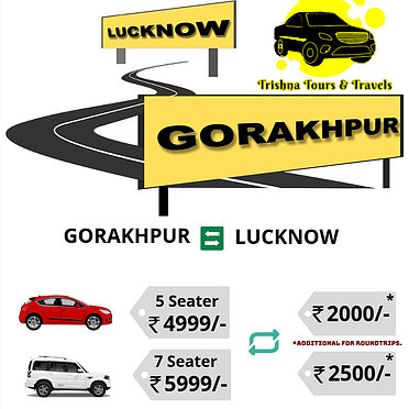 Gorakhpur to Lucknow cabs