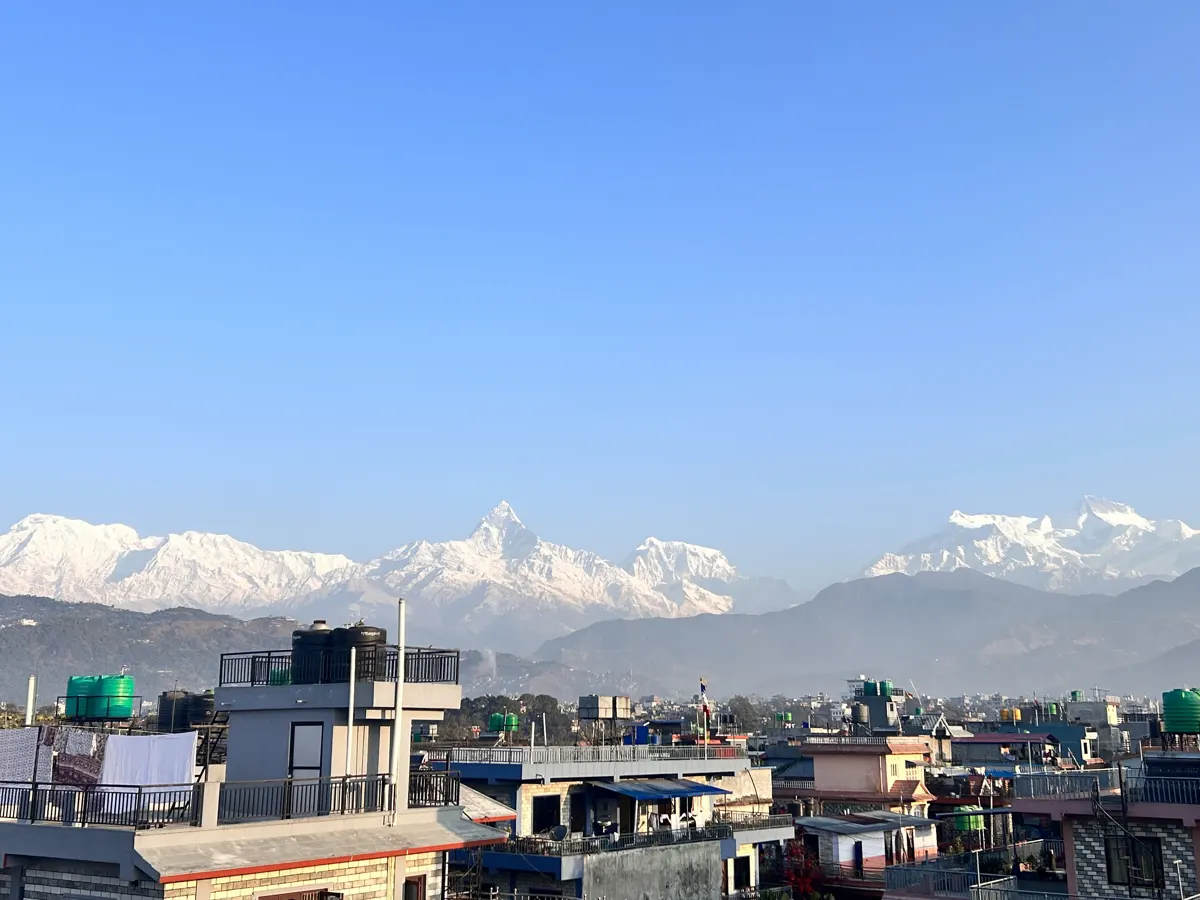 Annapurna range seen from Pokhara Valley