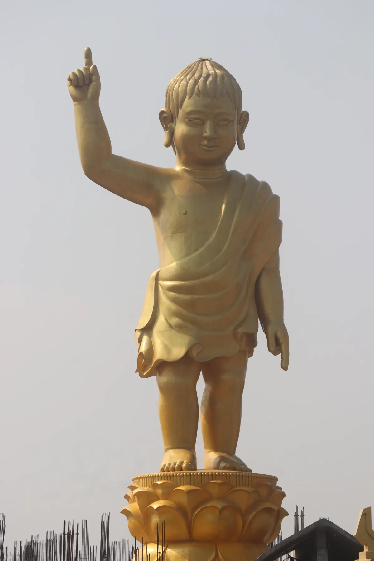Baby Buddha statue at Lumbini