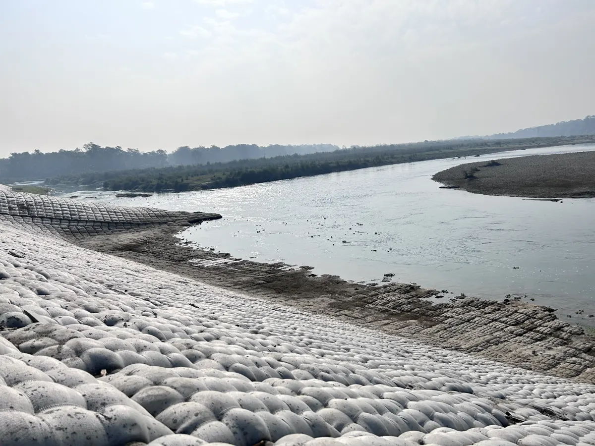 Early morning beside the Rapti River at Sauraha